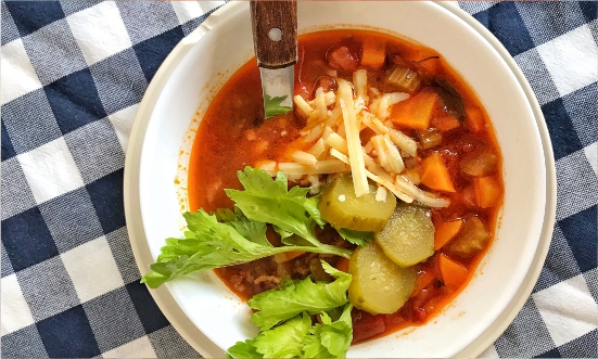 Hamburgerowa zupa z selerem naciowym / Selerlove